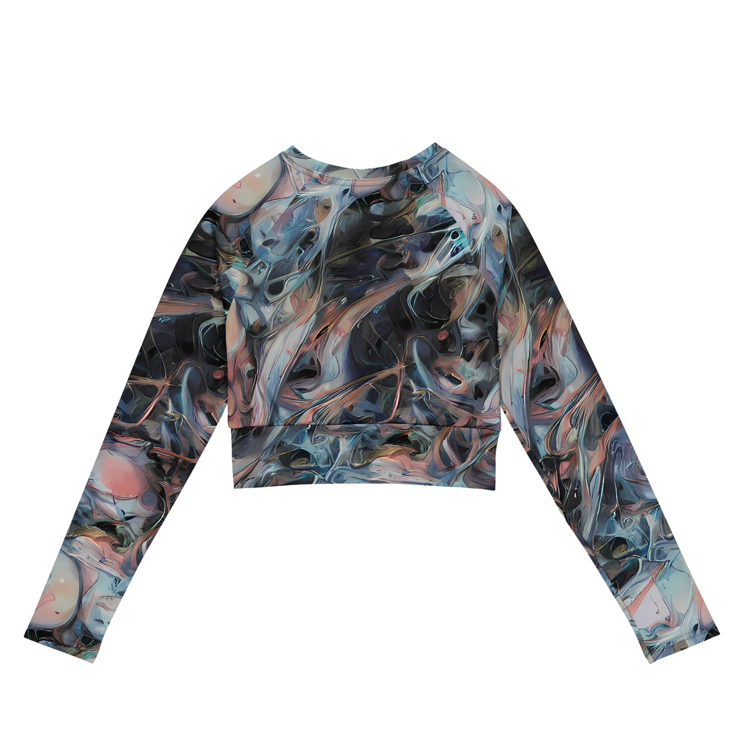 Long Sleeve Crop Top - Daydream Cascade