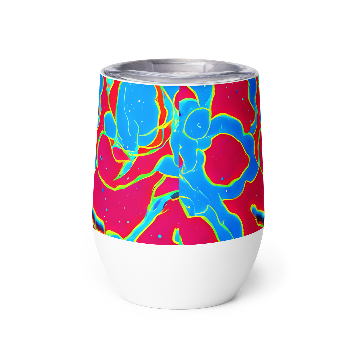 Wine Tumbler - Electric Bloom