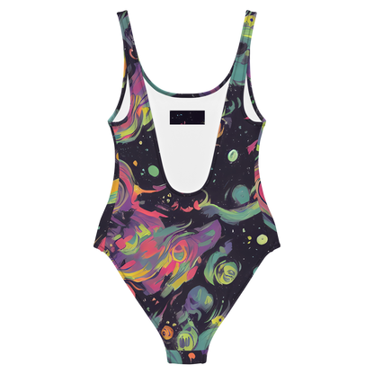 One-Piece Swimsuit - Psychedelic Drift