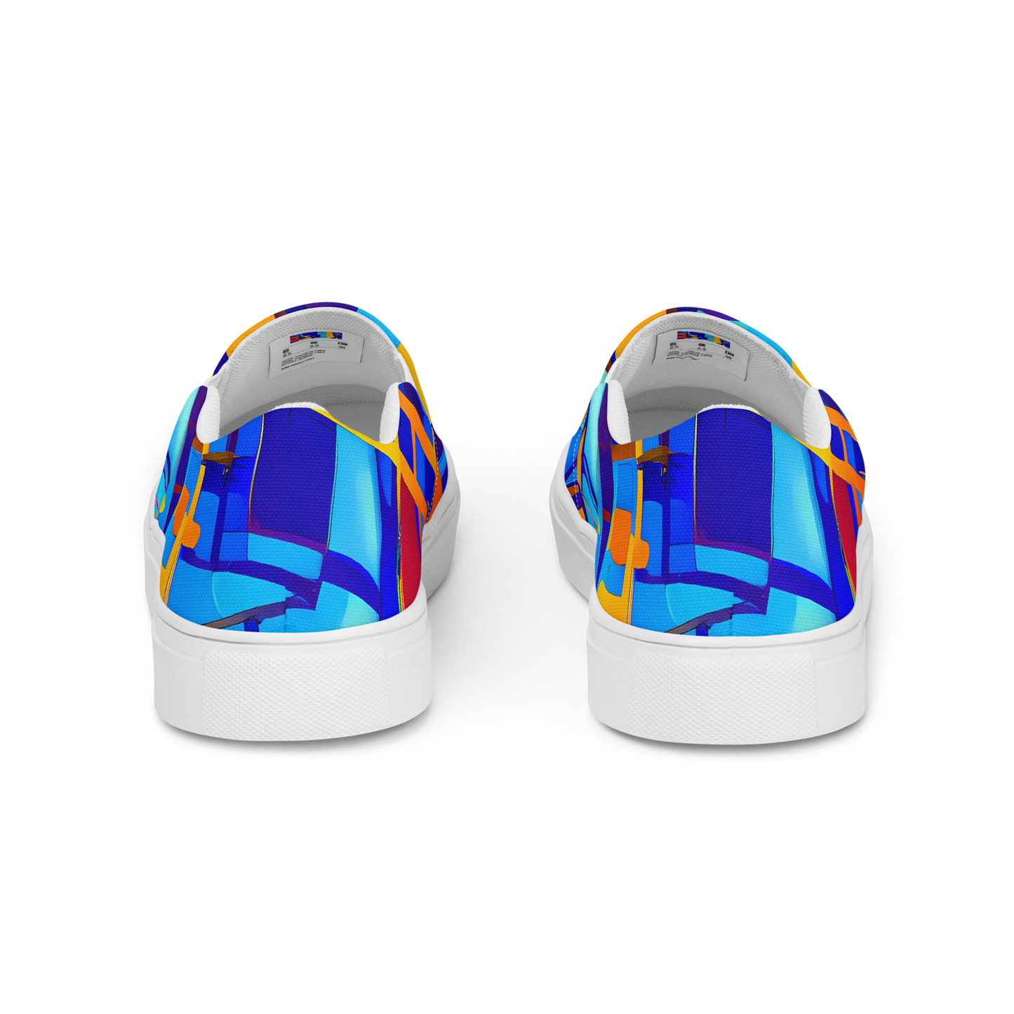 Men's Slip-On Canvas Shoes - Radiant Labyrinth