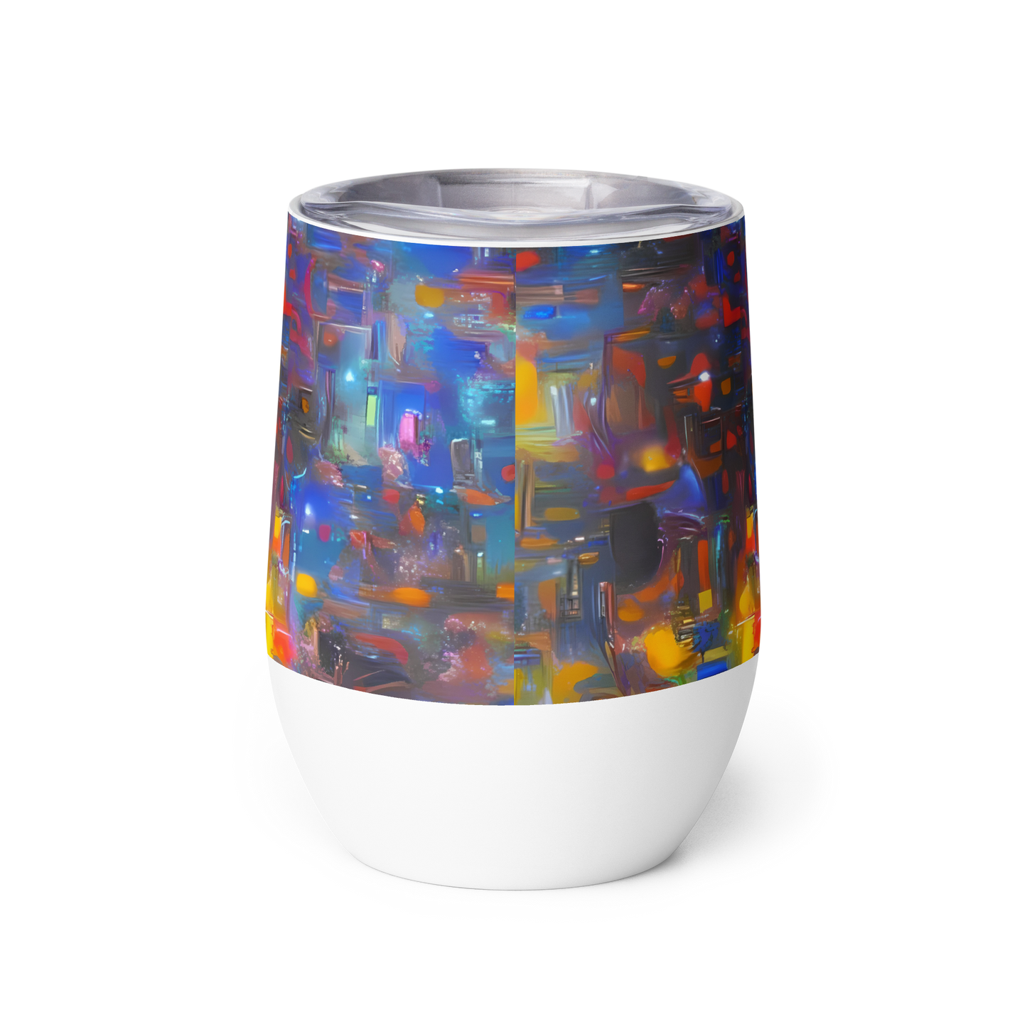 Wine Tumbler - Abstract Conflux