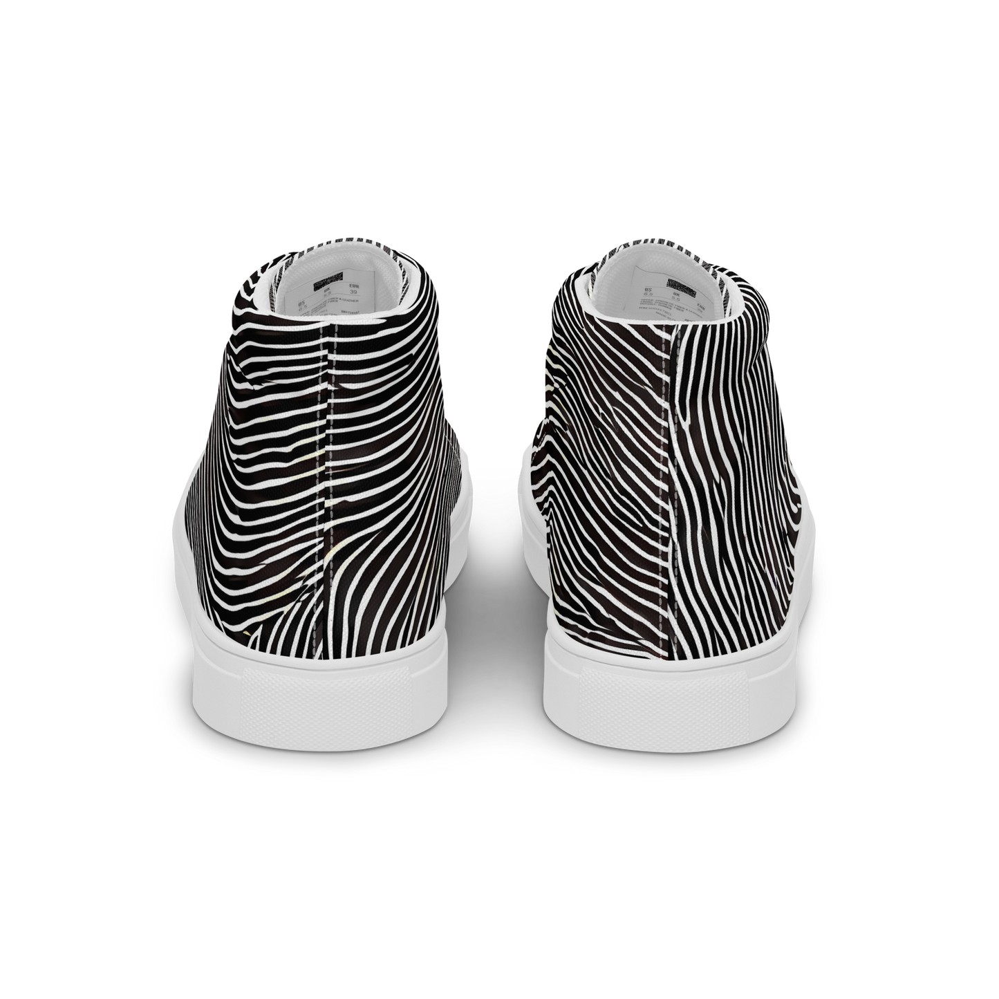 Men's High Top Canvas Shoes - Silent Currents