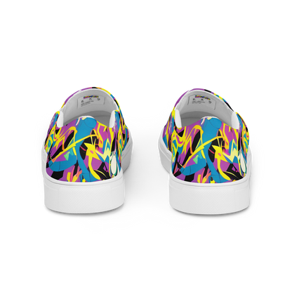 Men's Slip-On Canvas Shoes - Galactic Sprawl