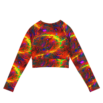 Long Sleeve Crop Top - Blampied Blaze