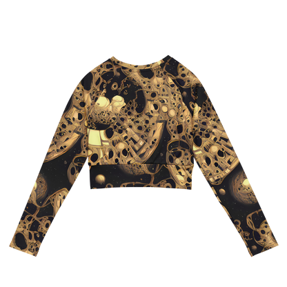 Long Sleeve Crop Top - Baroque Orbit