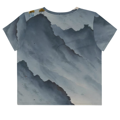 Women's Crop Tee - Misty Mountain Harmony