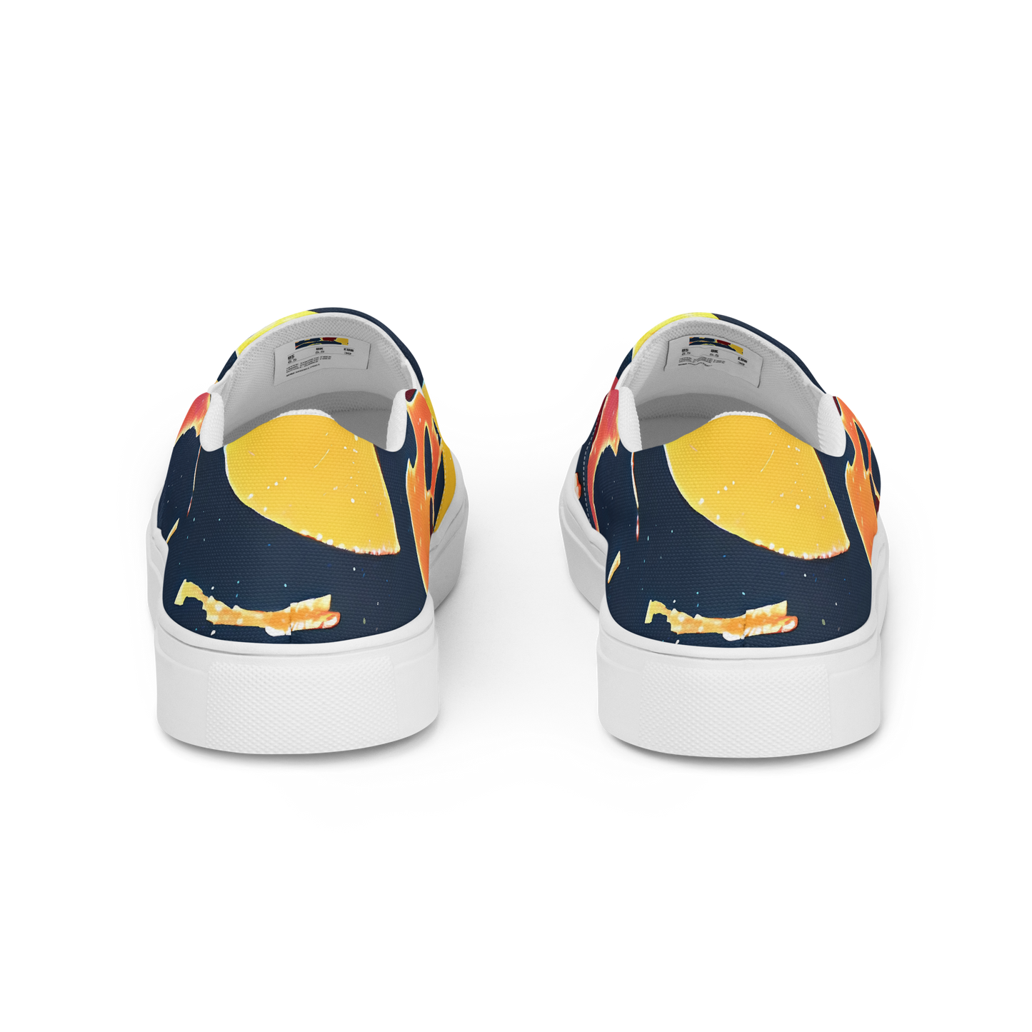 Women's Slip-On Canvas Shoes - Sunset Silhouette