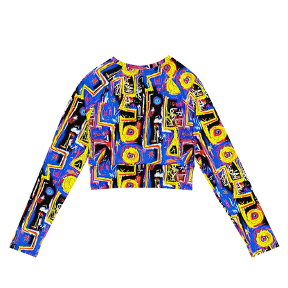 Long Sleeve Crop Top - Radiant Mayhem