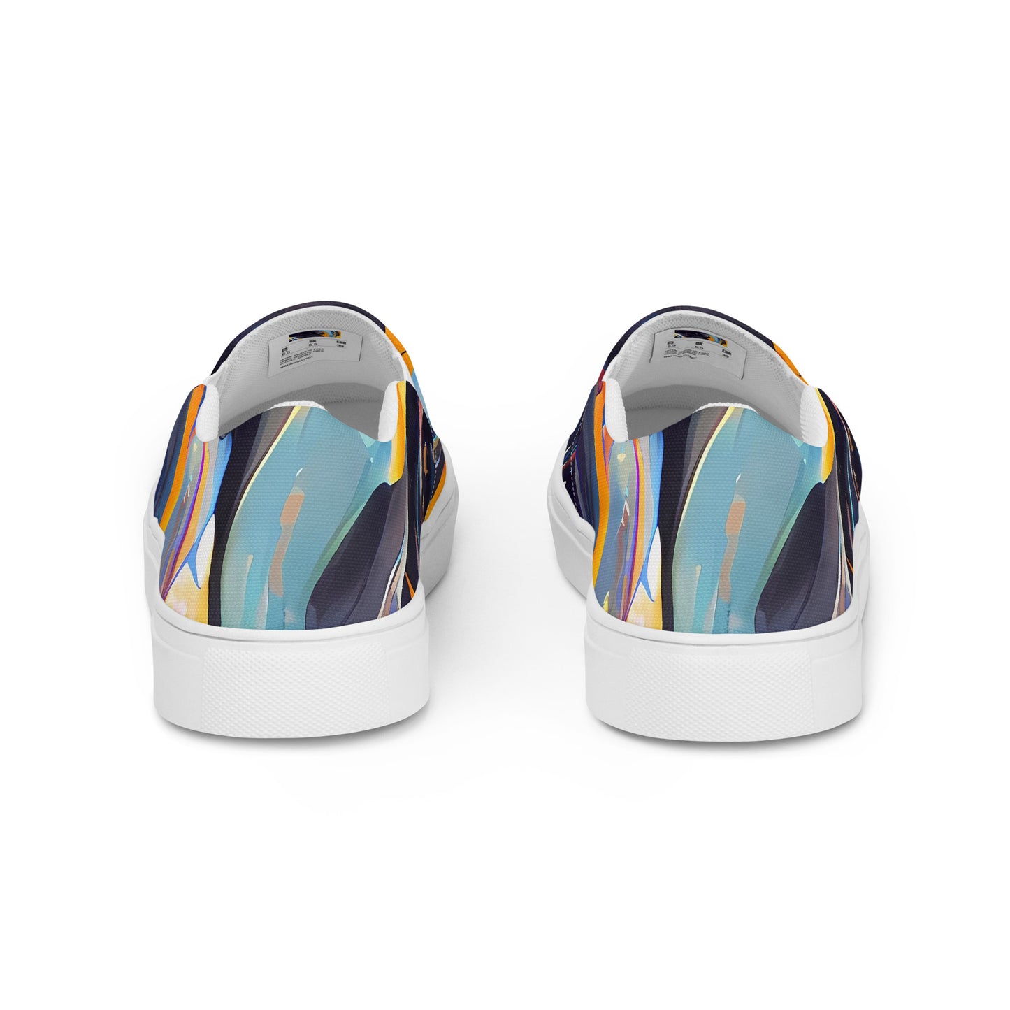 Women's Slip-On Canvas Shoes - Vivid Whirl