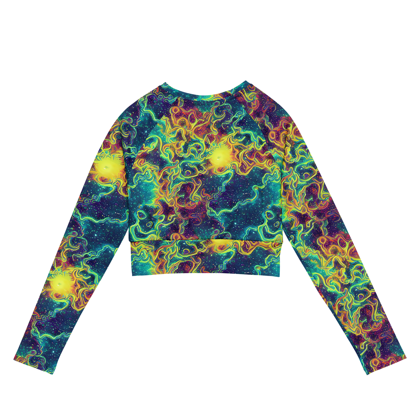 Long Sleeve Crop Top - Echoed Pulses