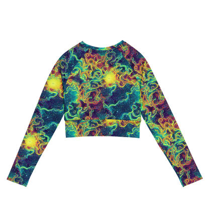 Long Sleeve Crop Top - Echoed Pulses