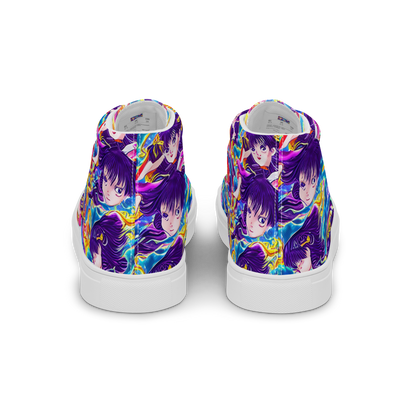 Women's High Top Canvas Shoes - Aquatic Whim