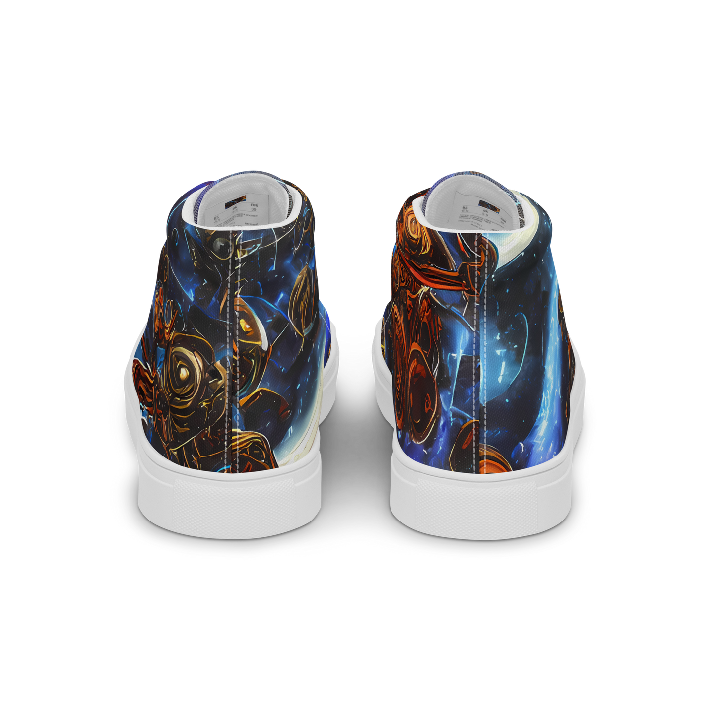 Men's High Top Canvas Shoes - Pimenov's Cosmos