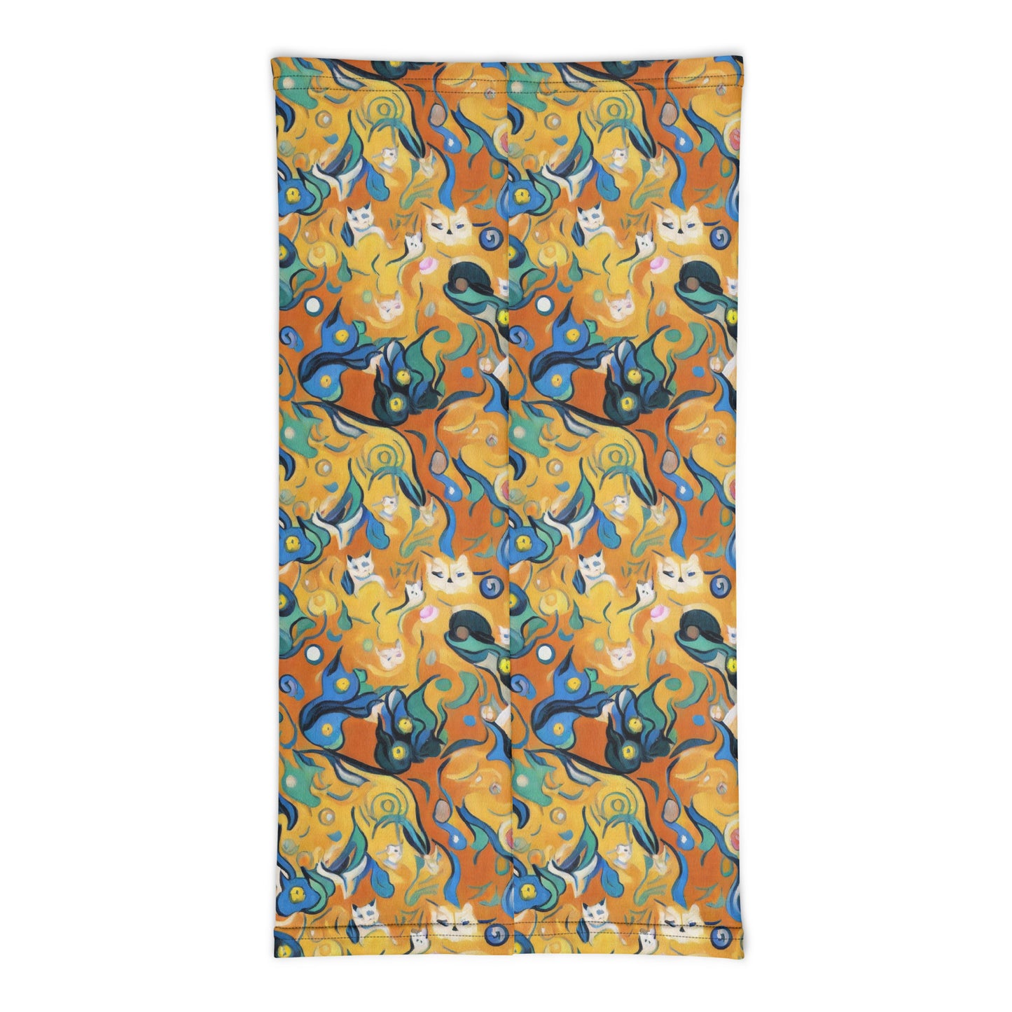 Neck Gaiter - Whimsical Feline Dance