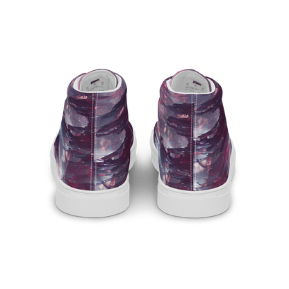 Women's High Top Canvas Shoes - Twilight Fortresses