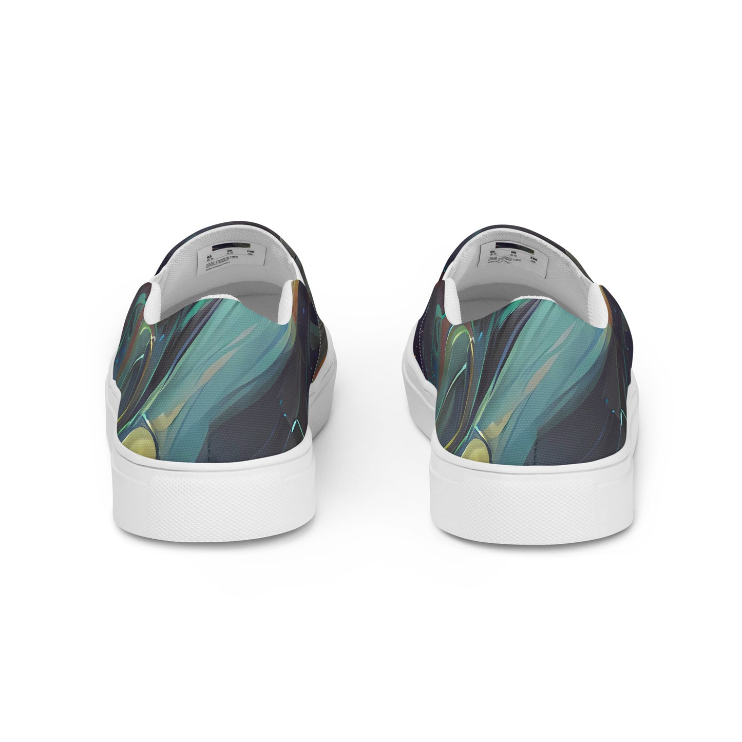 Men's Slip-On Canvas Shoes - Spectral Vortex