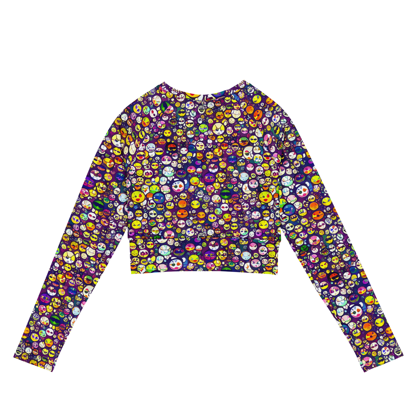 Long Sleeve Crop Top - Mosaic Moods