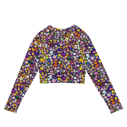 Long Sleeve Crop Top - Mosaic Moods