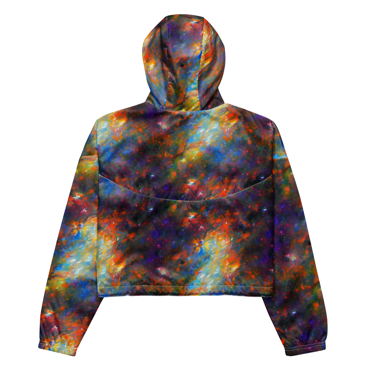 Women's Cropped Windbreaker - Ephemeral Fantasy