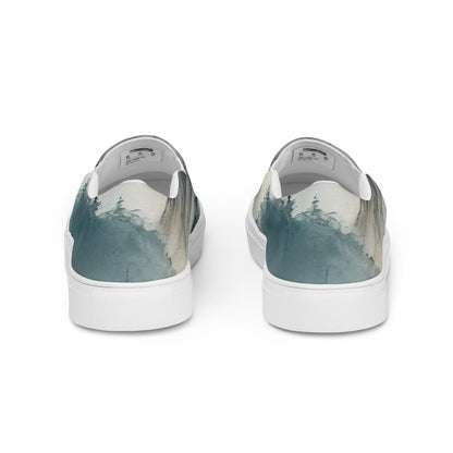 Women's Slip-On Canvas Shoes - Misty Peaks