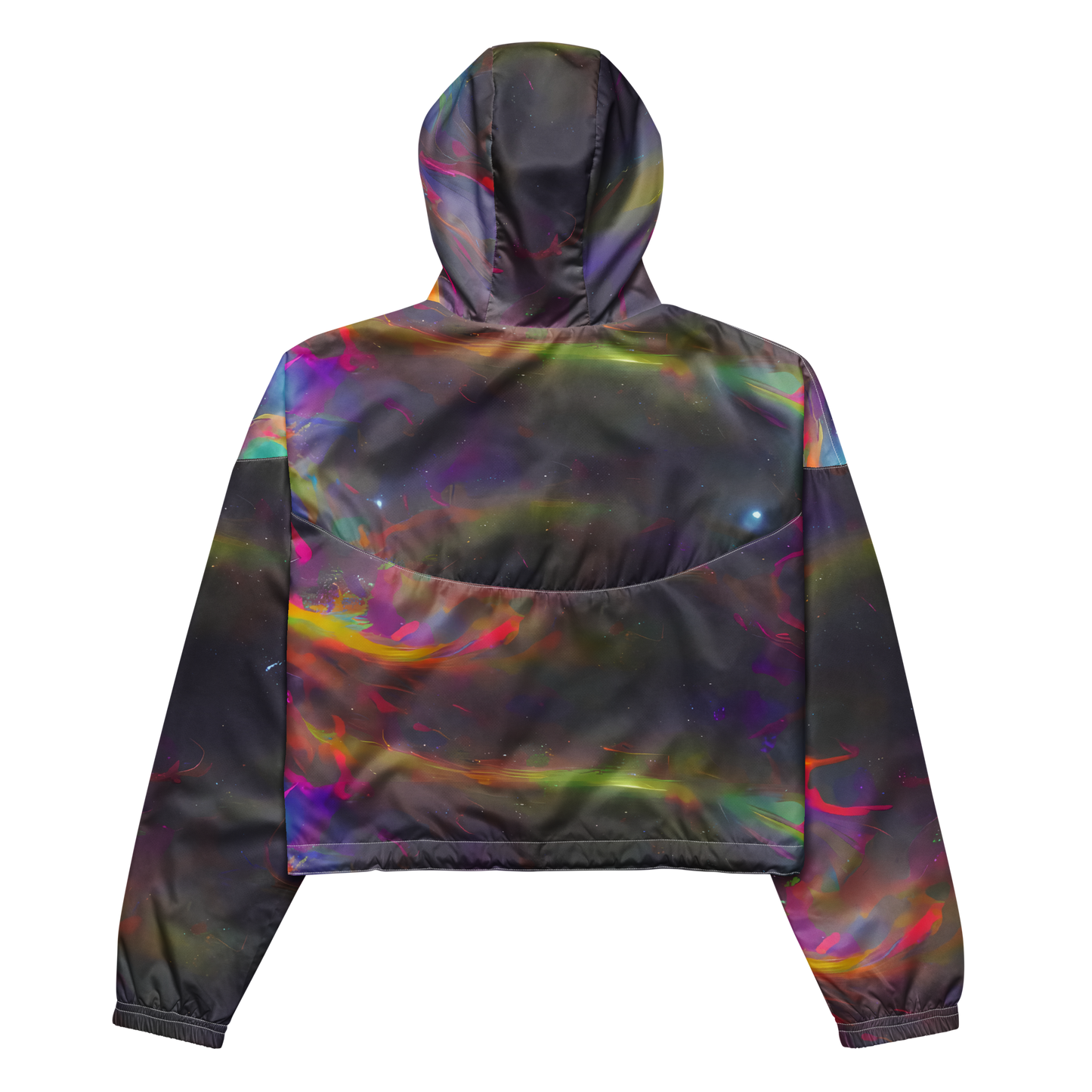 Women's Cropped Windbreaker - Etheric Echo