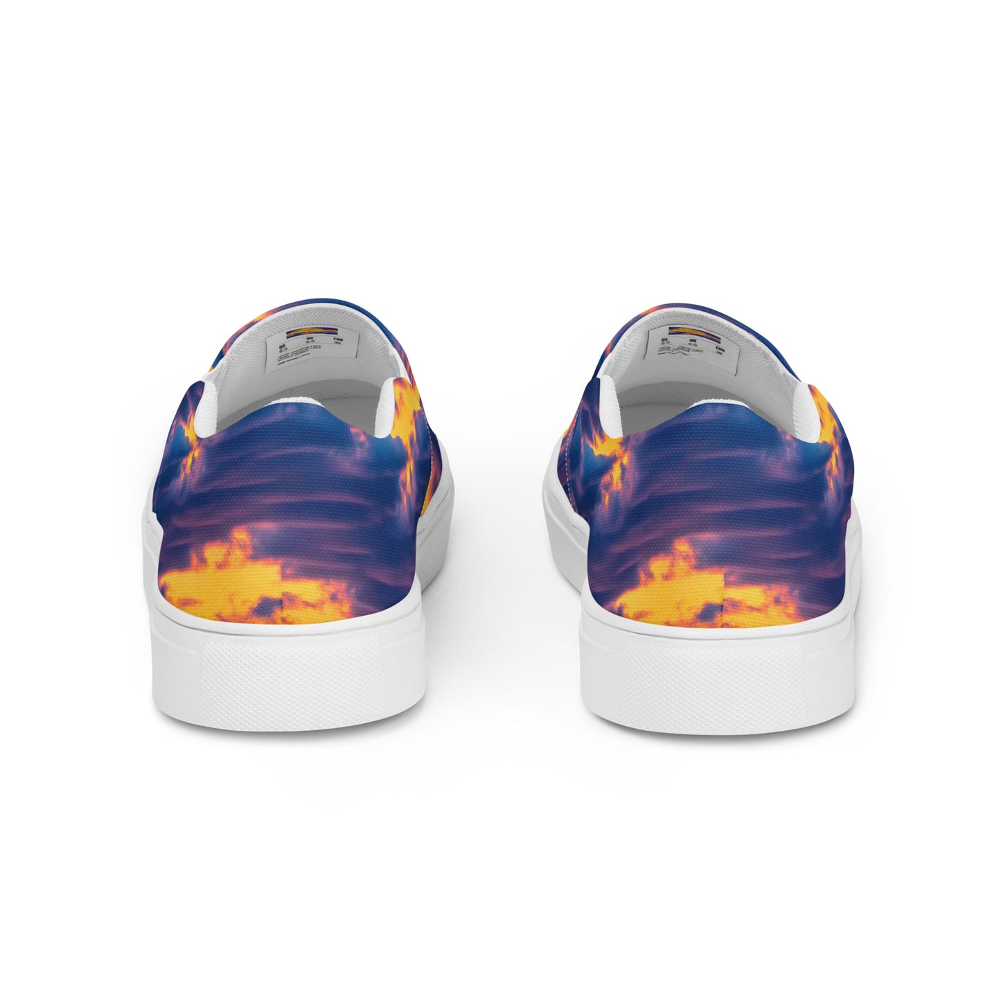 Women's Slip-On Canvas Shoes - Aubergine Clouds