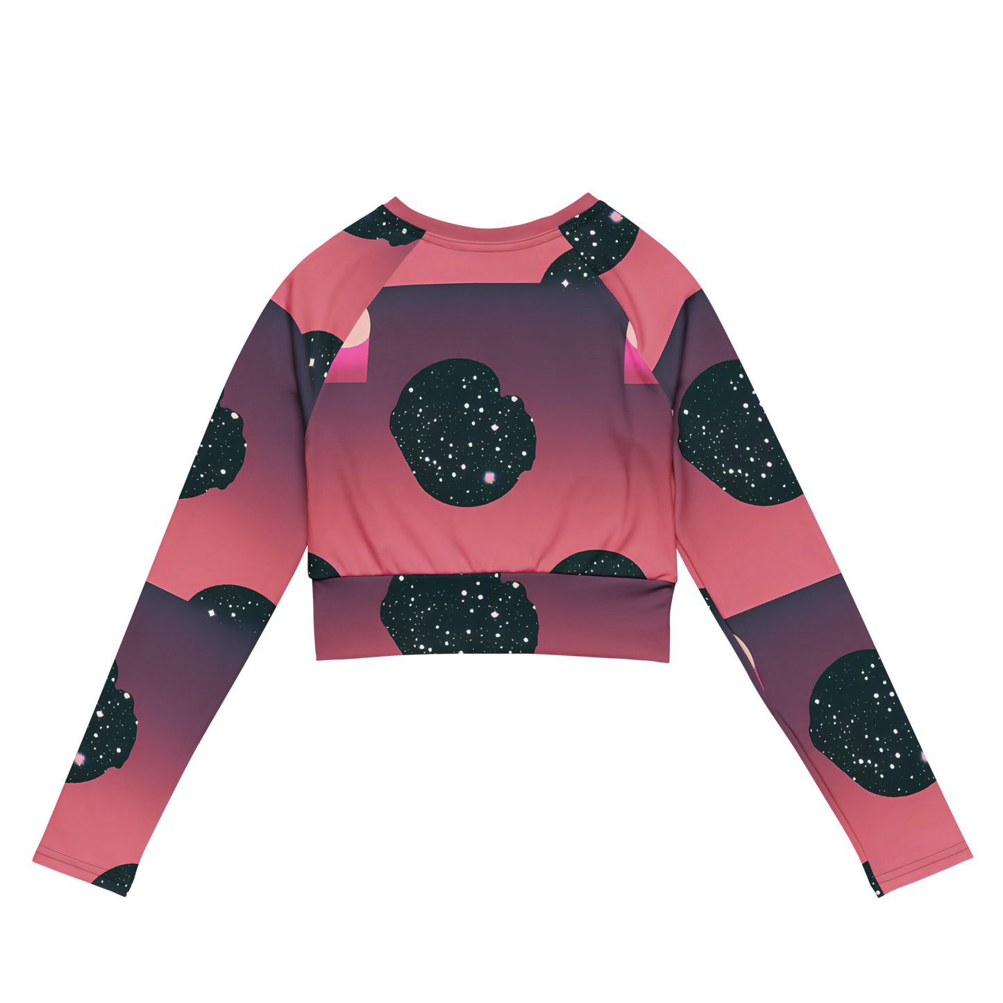 Long Sleeve Crop Top - Dreamscape Horizon