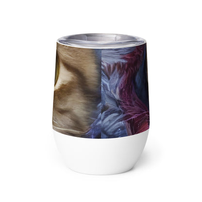 Wine Tumbler - Feline Fantasy