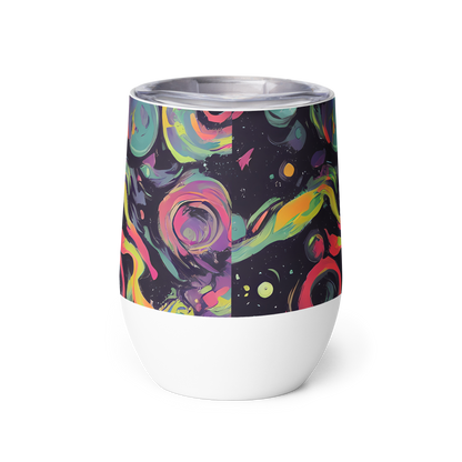 Wine Tumbler - Psychedelic Drift