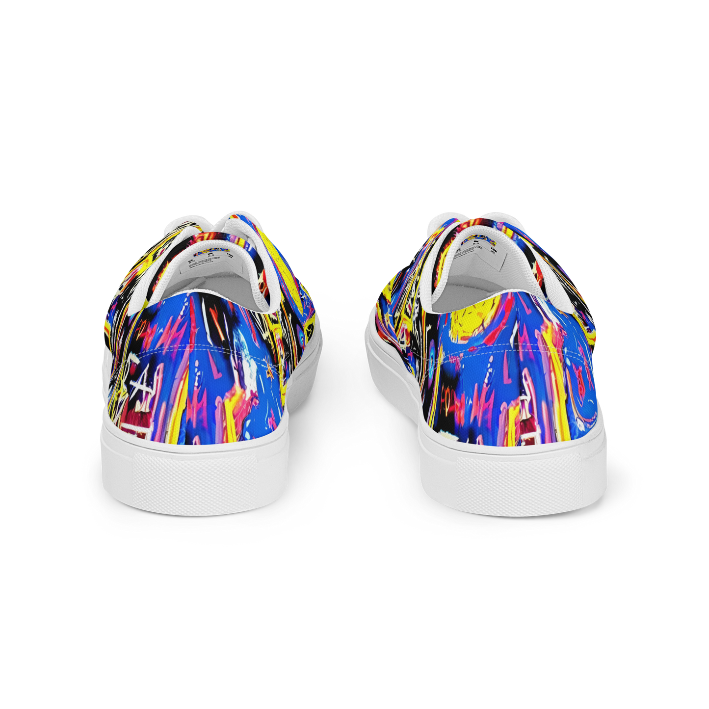 Women's Lace-Up Canvas Shoes - Radiant Mayhem