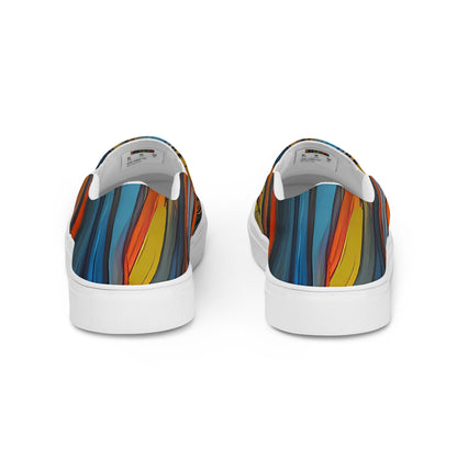 Men's Slip-On Canvas Shoes - Spectral Strands