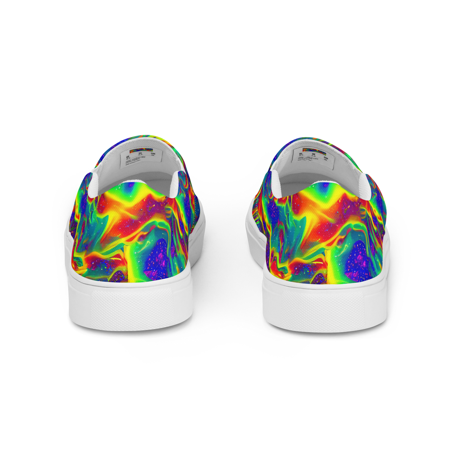 Men's Slip-On Canvas Shoes - Nebula Symphony