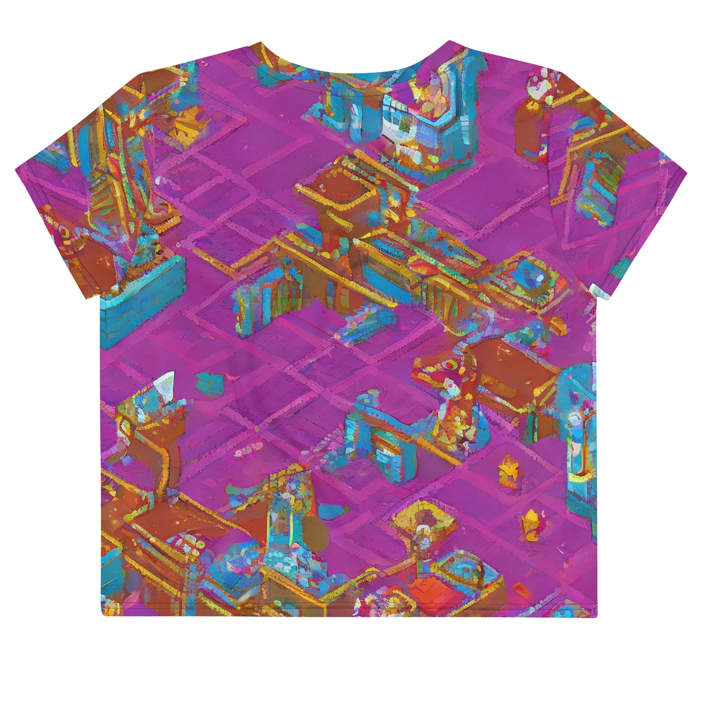 Women's Crop Tee - Quantum Palaces