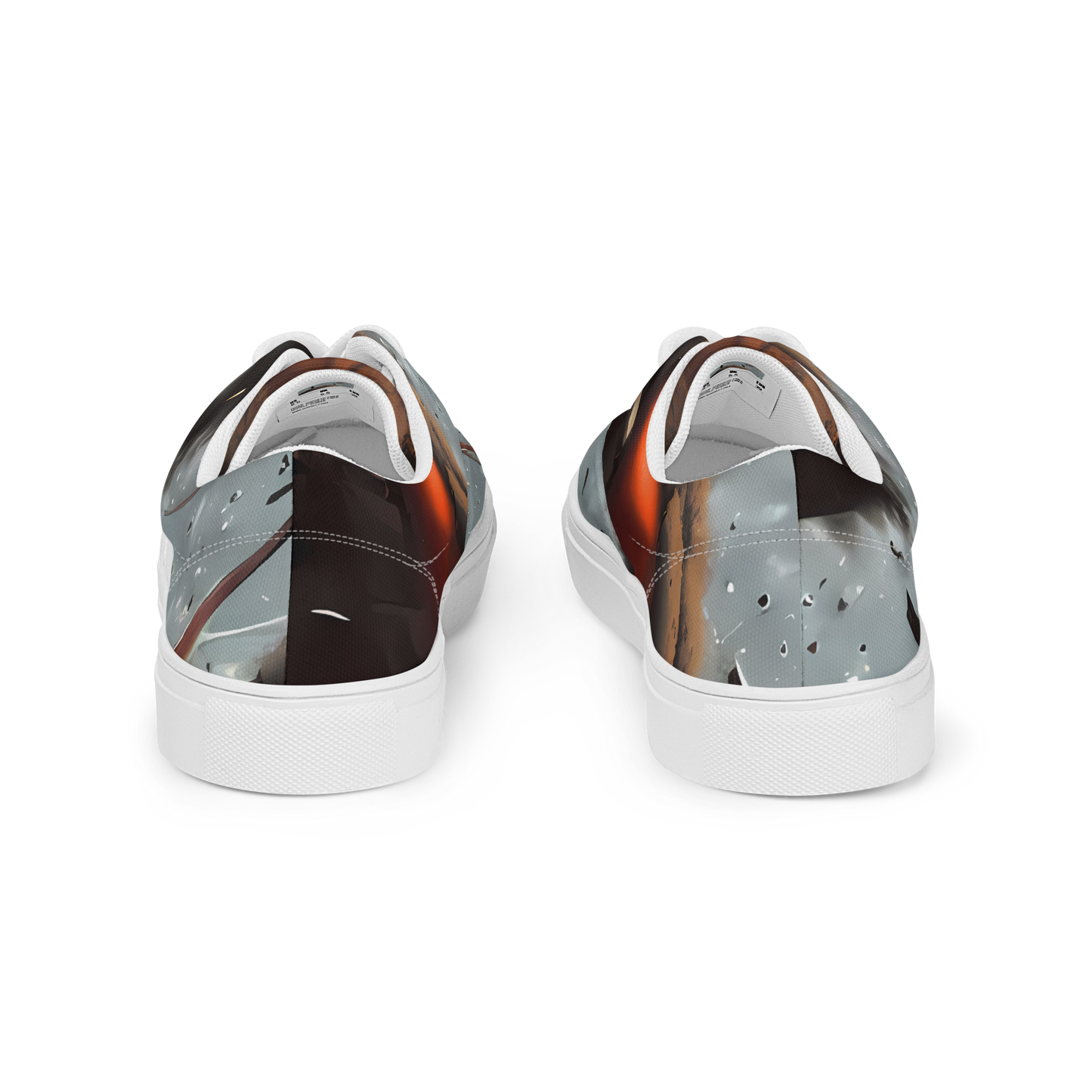 Women's Lace-Up Canvas Shoes - Celestial Collision