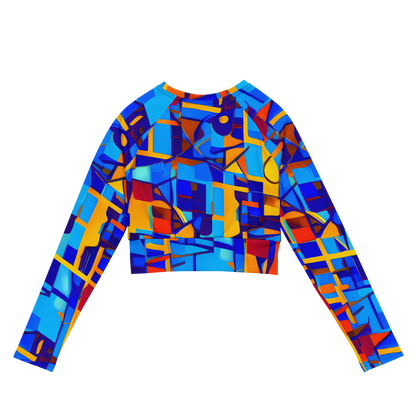 Long Sleeve Crop Top - Radiant Labyrinth