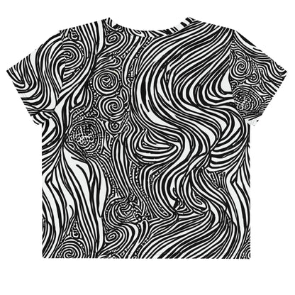 Women's Crop Tee - Tidal Tangle