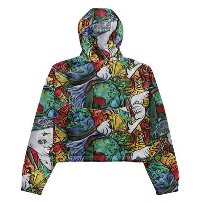 Women's Cropped Windbreaker - Fantasia Medley