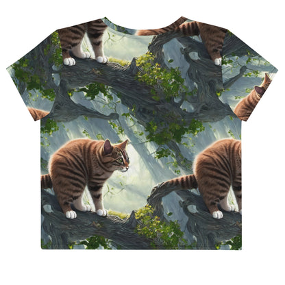 Crop Tee - Whiskered Enigma