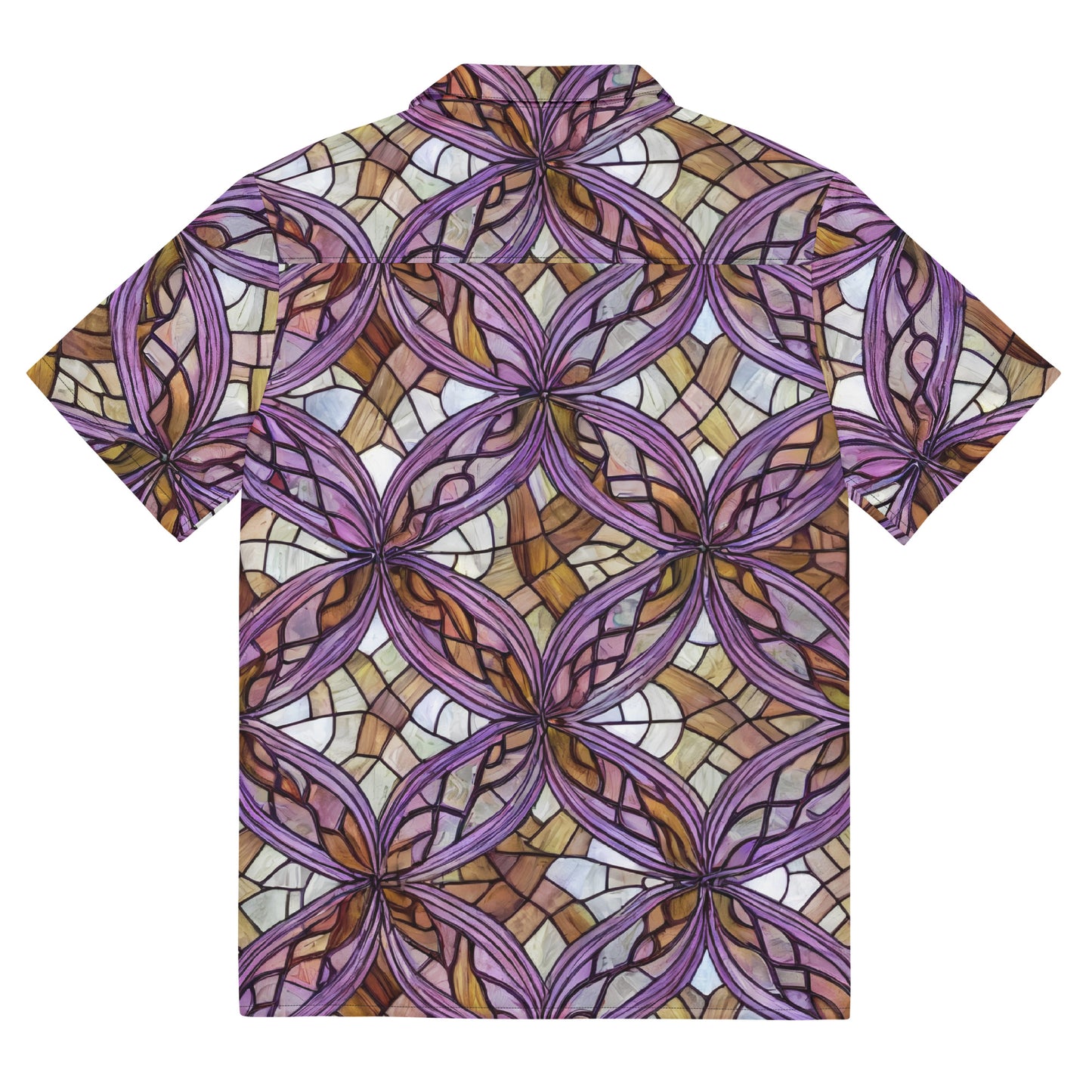 Button Shirt - Stained Glass Whirl