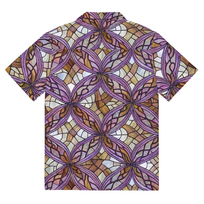 Button Shirt - Stained Glass Whirl