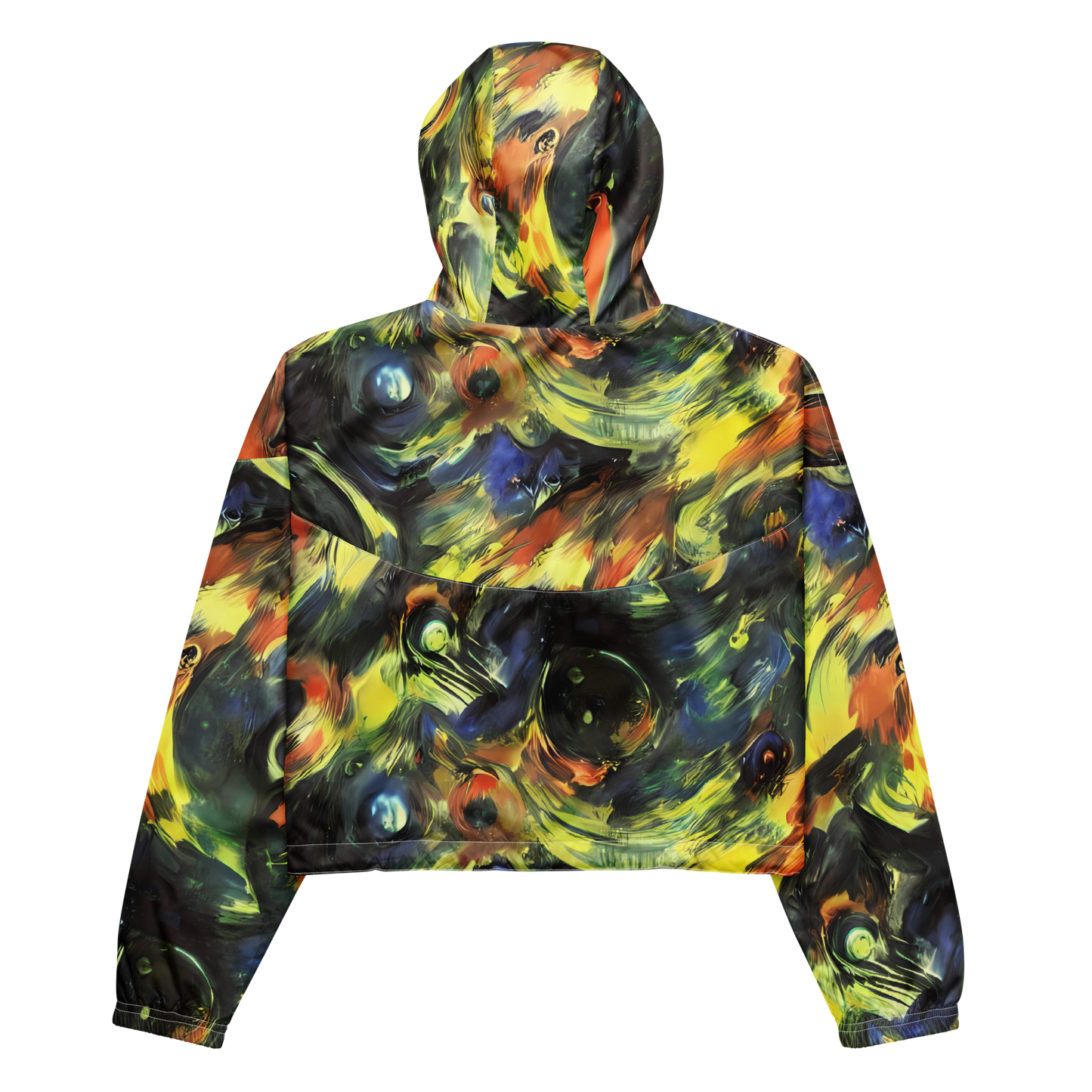 Women's Cropped Windbreaker - Seve Swirl