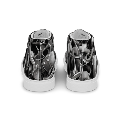 Men's High Top Canvas Shoes - Fluid Monochrome