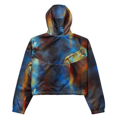 Women's Cropped Windbreaker - Chromatique Veil