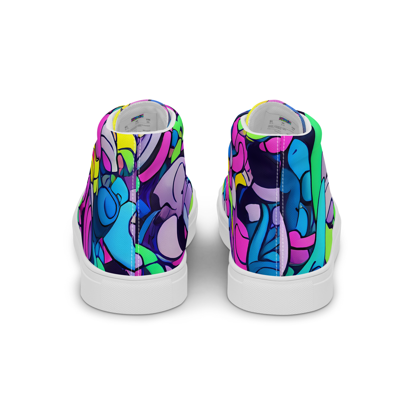 Men's High Top Canvas Shoes - Radiant Revelation