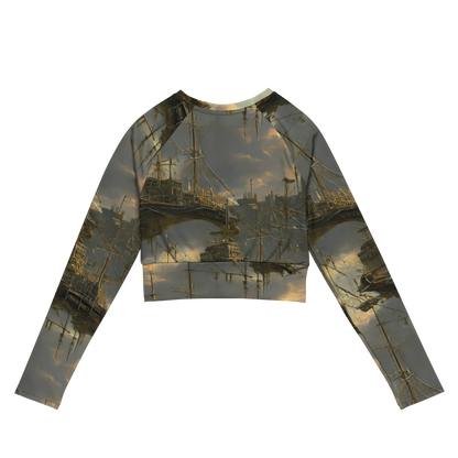 Long Sleeve Crop Top - Ethereal Armada