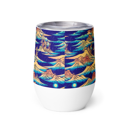 Wine Tumbler - Mystical Mountain Mirage