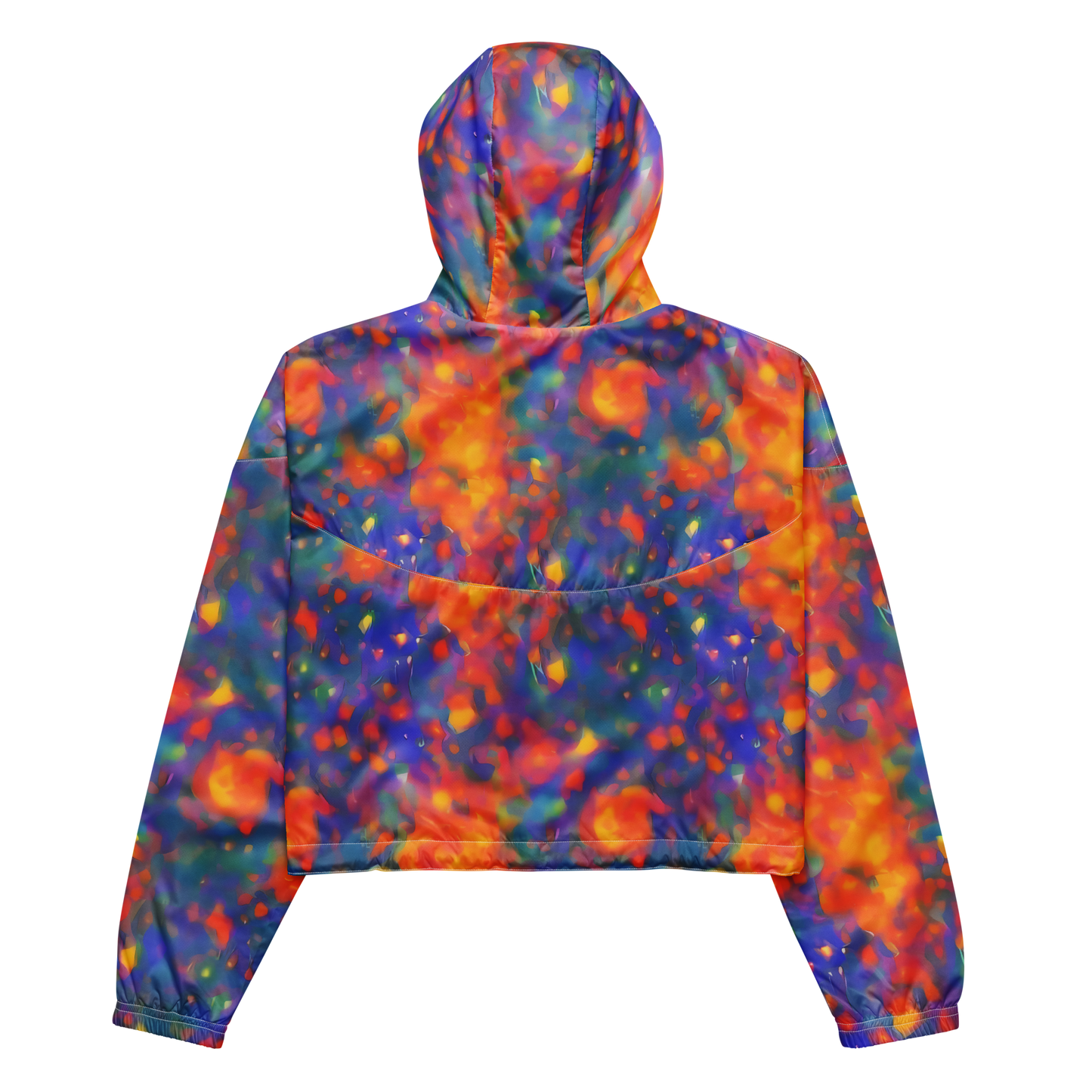 Women's Cropped Windbreaker - Nolde Nebula