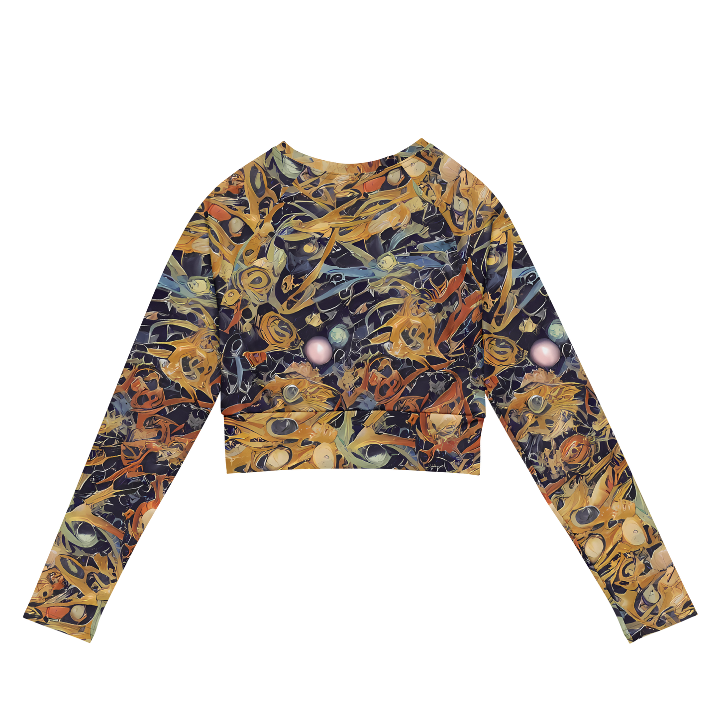 Long Sleeve Crop Top - Quantum Symmetry