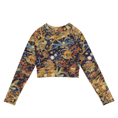 Long Sleeve Crop Top - Quantum Symmetry