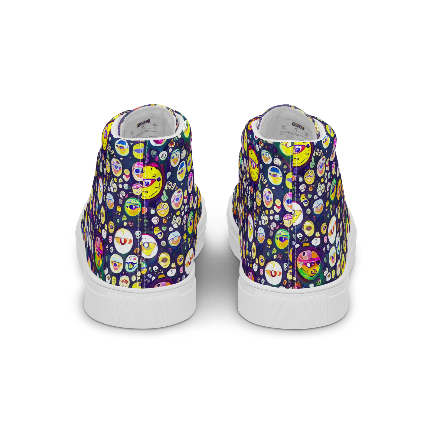 Men's High Top Canvas Shoes - Whimsical Eyescape